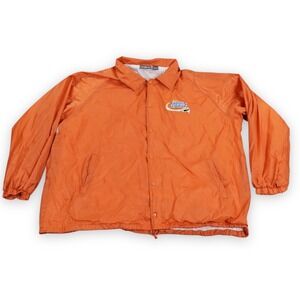 VTG Frozen Fenway 2012 Coaches Jacket Mens 4XL Orange Nylon‎ Windbreaker Auburn